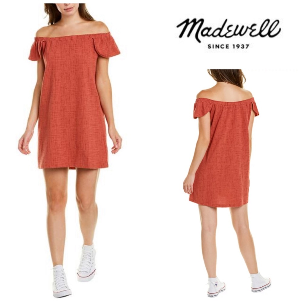 Madewell Texture & Thread ‘Eloise’ of-the-shoulder dress